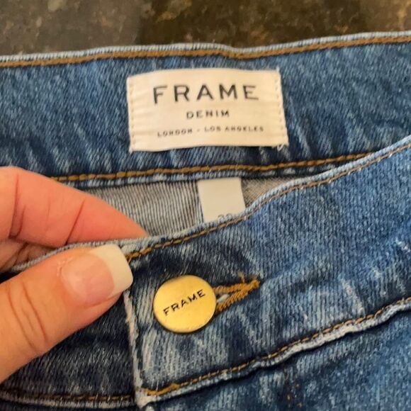 Frame Sz 28 Slim Straight Stretch Jeans EUC - Picture 2 of 10